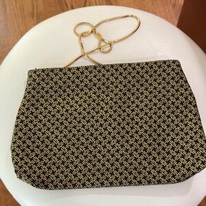 Elegant Black and Gold Women's Bag